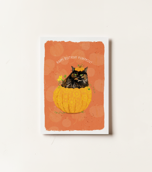 Happy Birthday Pumpkin Card