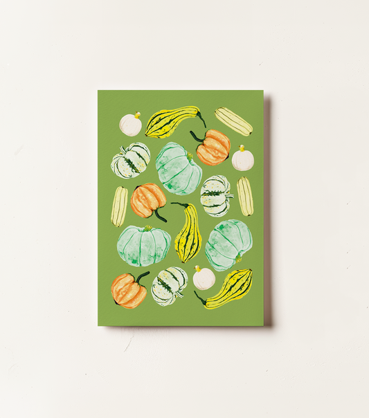 Pumpkins and Gourds Card