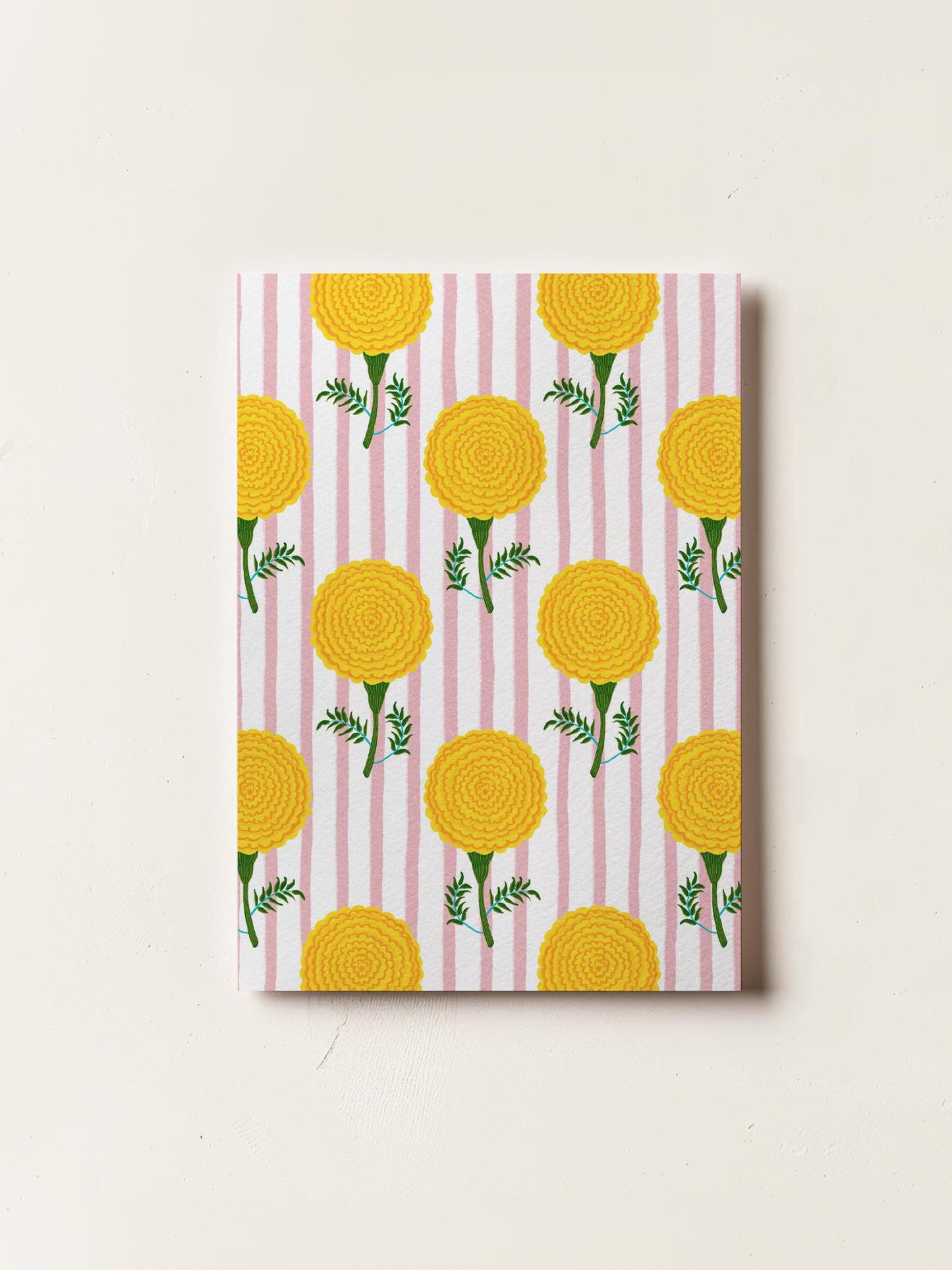 Marigold Flowers Card