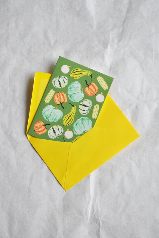 Text-free | Pumpkins and Gourds Card