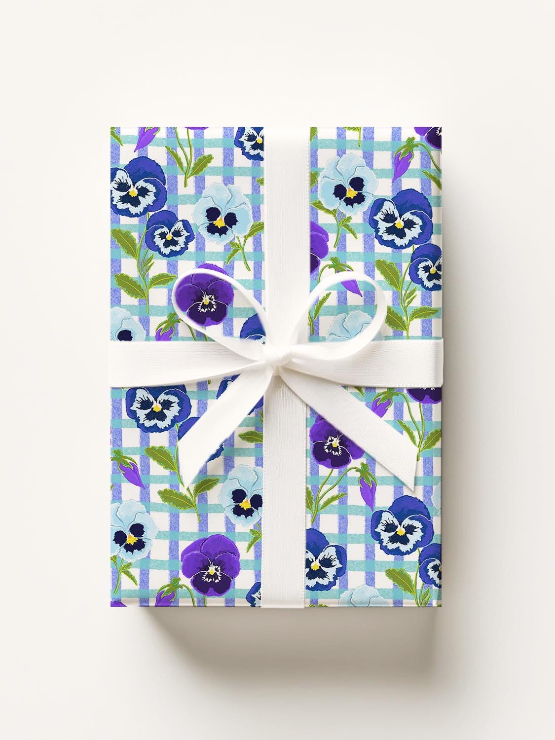 Garden Pansies Gift Wrap