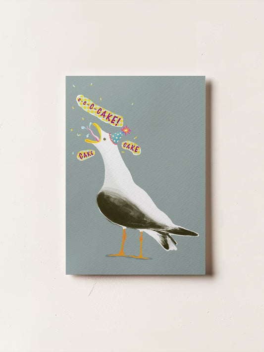 Party Seagull Birthday Card