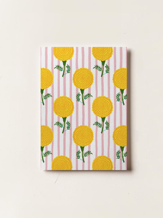 Marigold Flowers Card